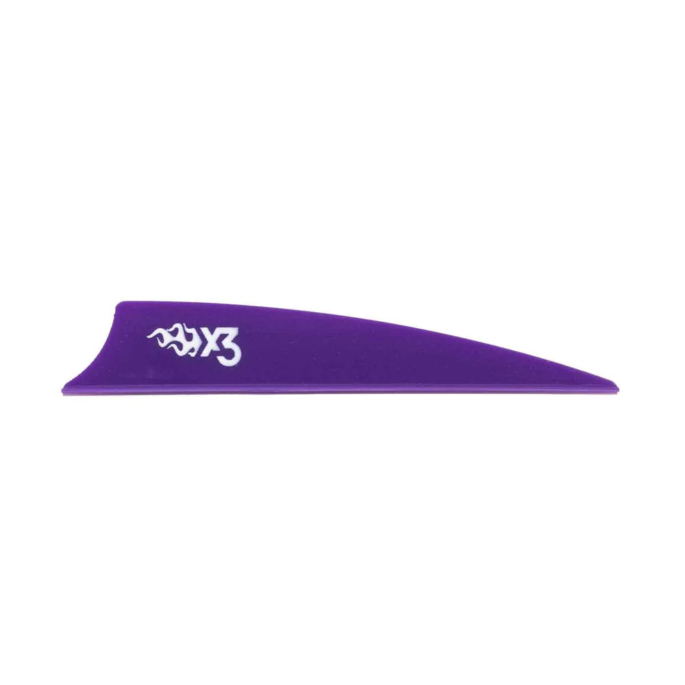 BOHNING X3 VANE 100 COUNT 3in PURPLE