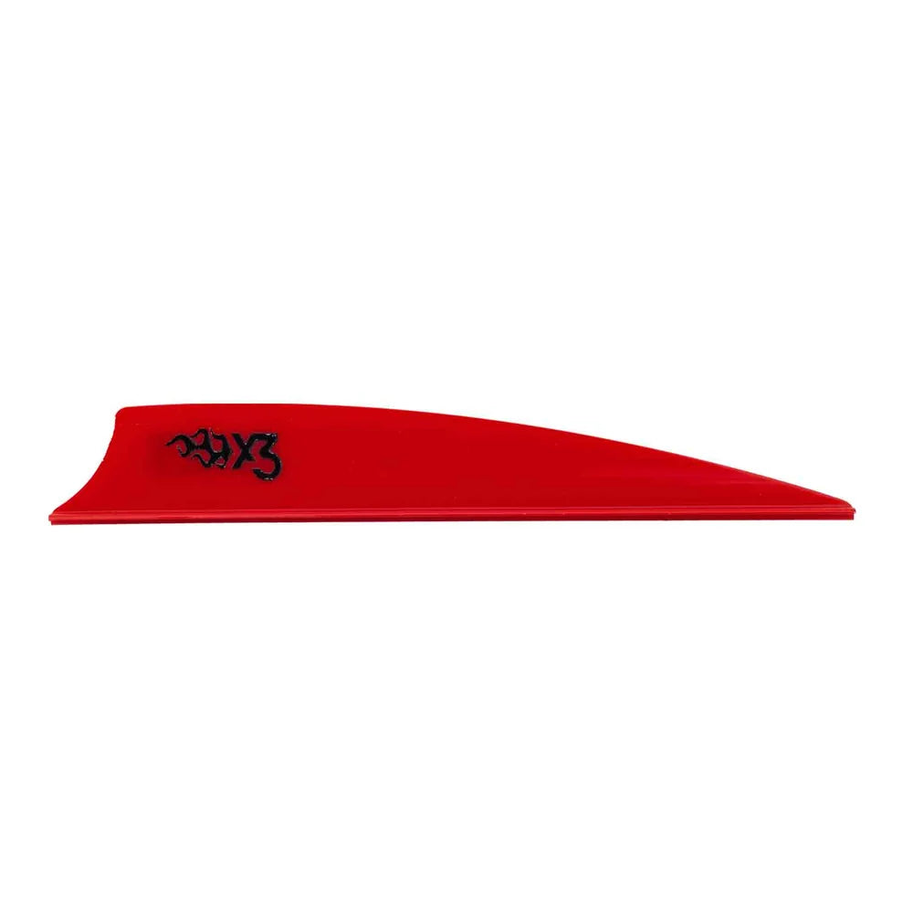 BOHNING X3 VANE 100 COUNT 3.5in RED