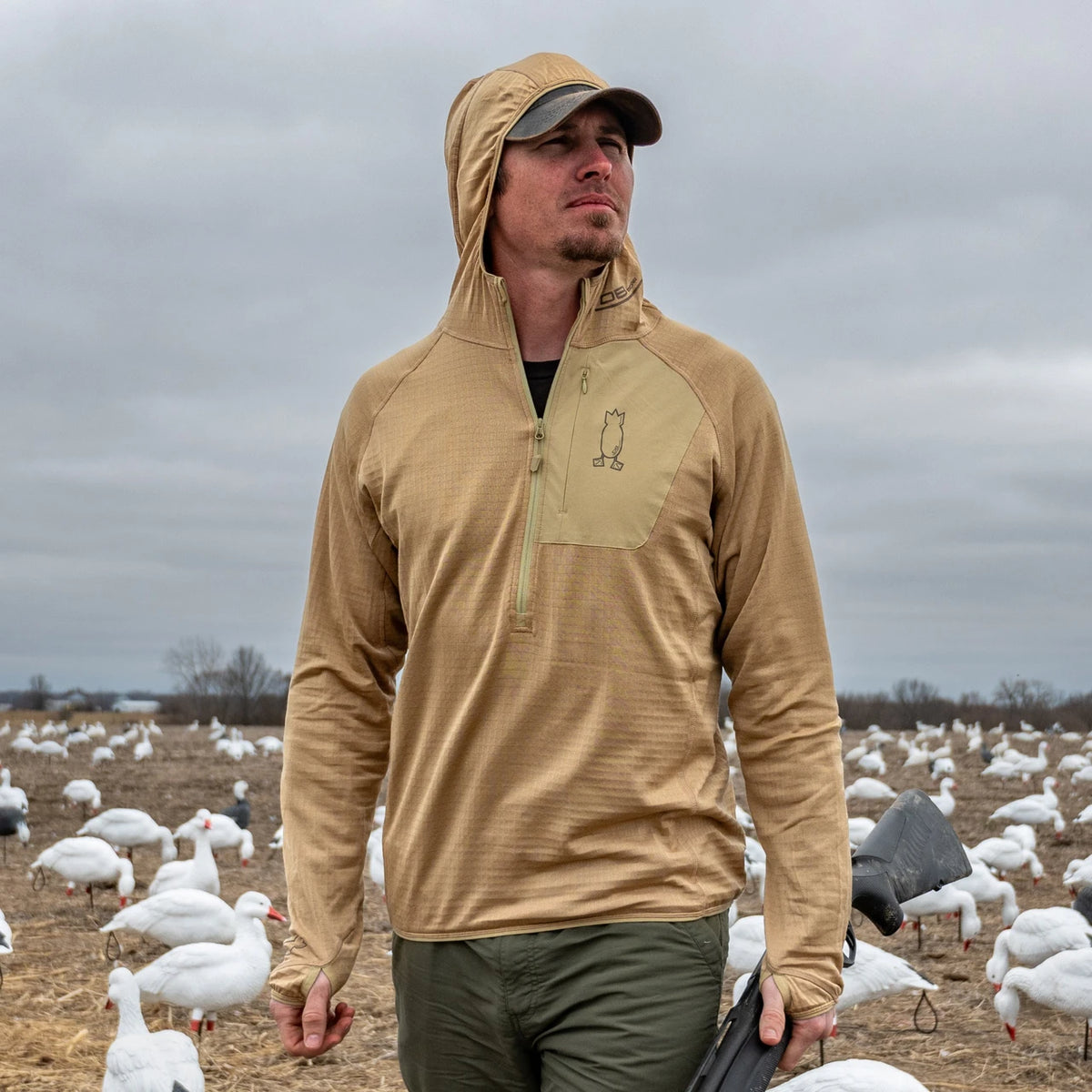 DIVE BOMB MERINO POWER HOODIE BROWN L