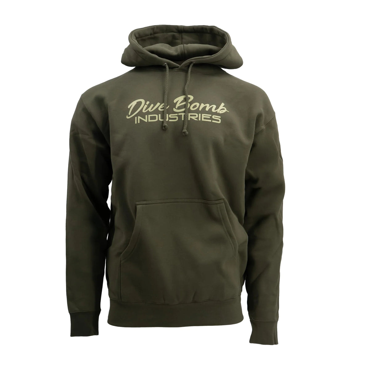 DIVE BOMB SCRIPT LOGO HOODIE ARMY L
