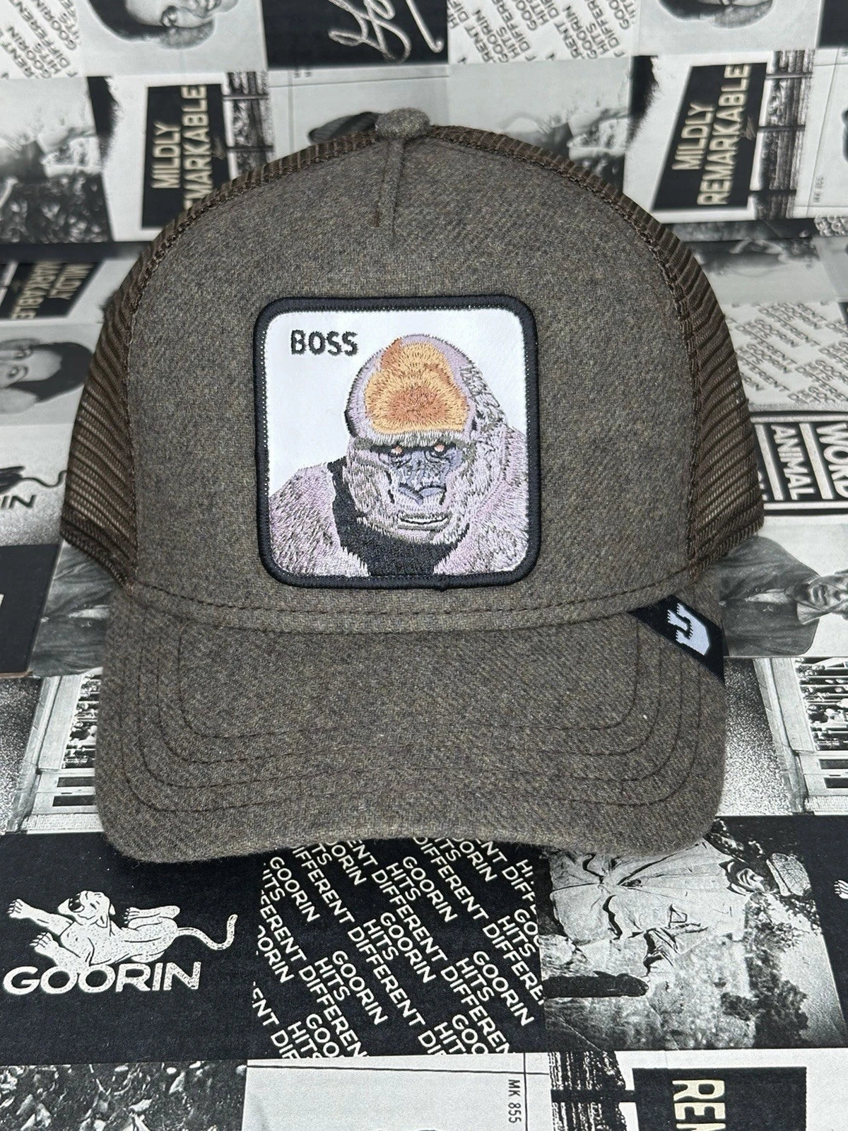 GARILLA HAT DARK GREEN/WHITE