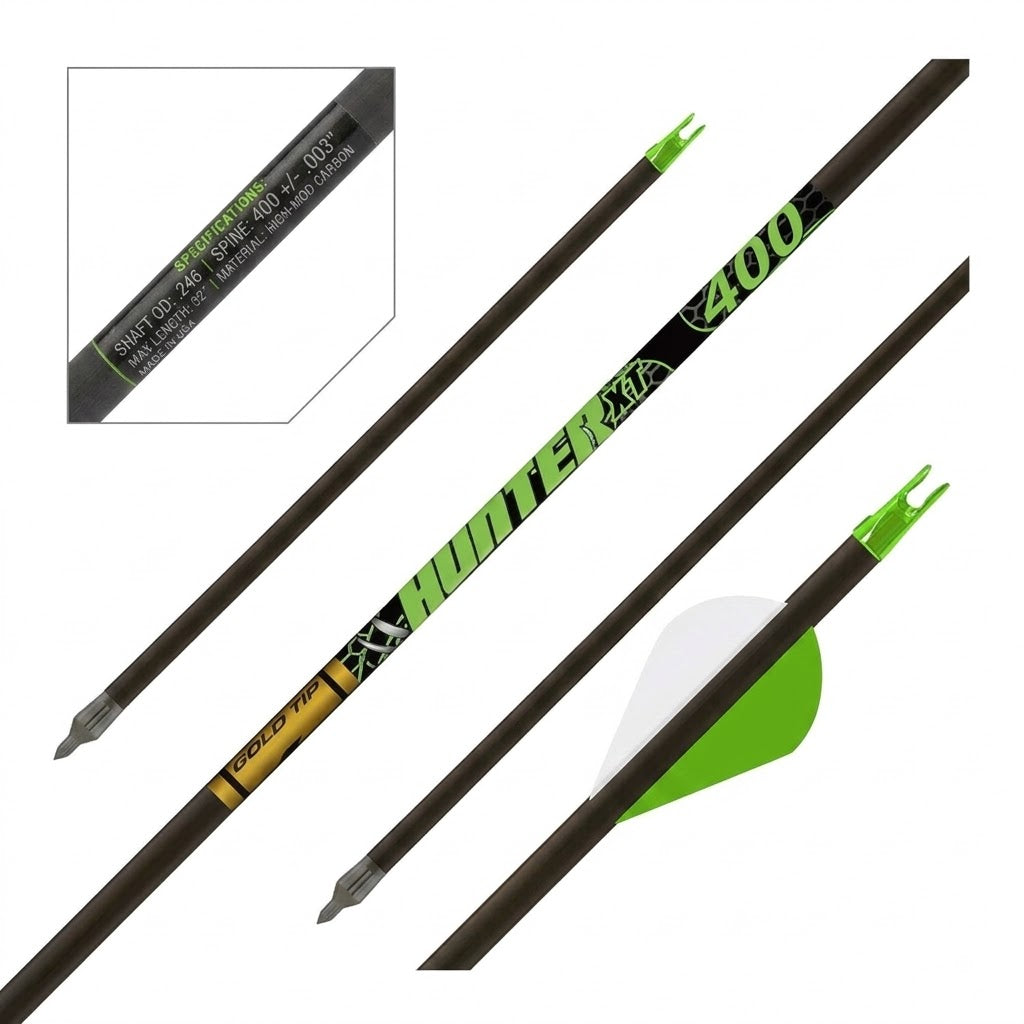 GOLD TIP HUNTER XT 2 INCH VANE 400 SPINE