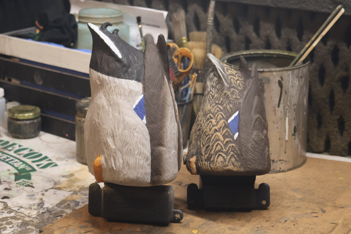 G&H PREMIER MALLARD FEEDER BUTTS PAIR 1-DRAKE 1-HEN