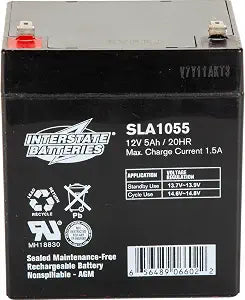 INTERSTATE SLA1055 12V/5AH BATTERY