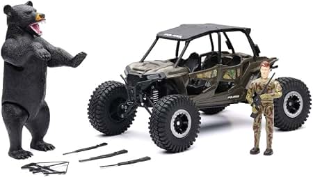 NEW RAY CAMO POLARIS RZR XP4 W/FIG & BEAR