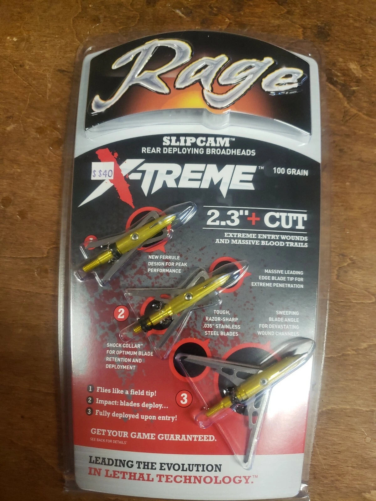 RAGE X-TREME XBOW 2BLD NC 100GR X-TREME 2.3 CUT