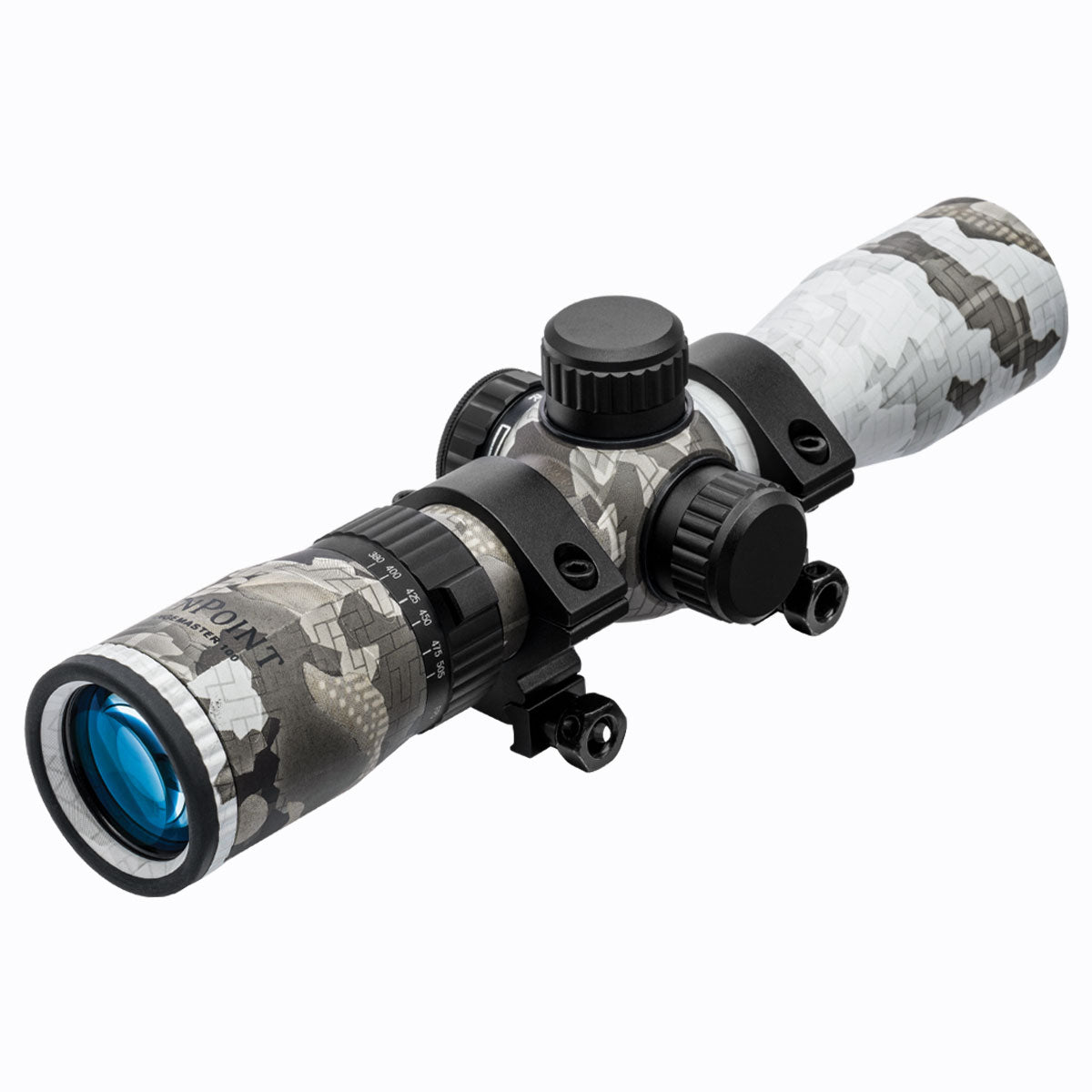 TEN POINT RANGEMASTER 100 SCOPE 2-7x32 W/RINGS & FLIP-UP COVERS