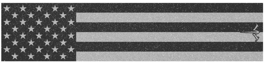 WHITE WATER WHITE AMERICAN FLAG REFLEC WRAPS 5x1.125"