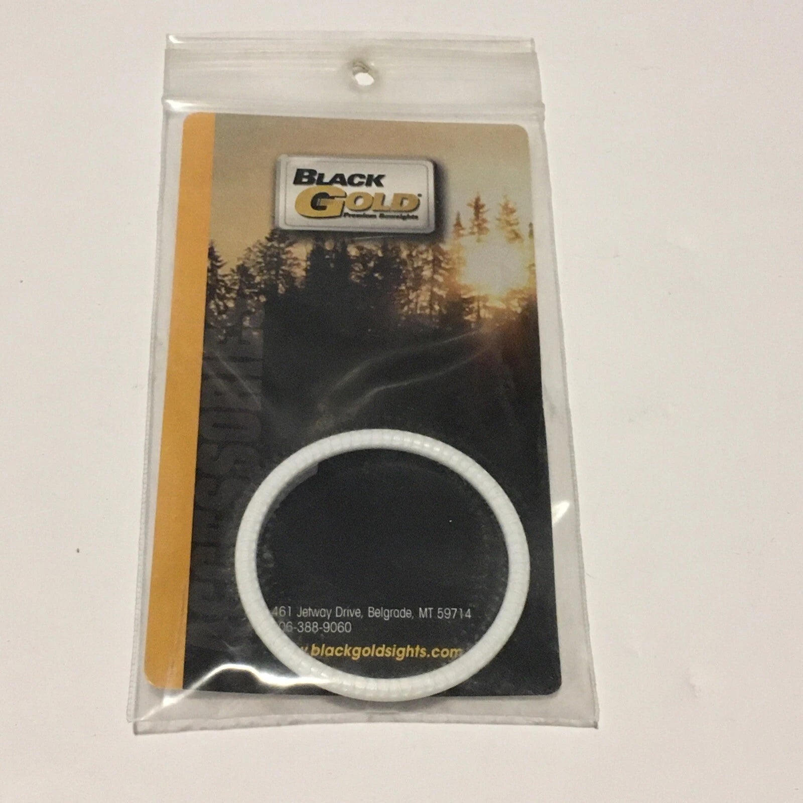 BLK GOLD SIGHT RING 1.75 OS WHT SIGHT RING 1 3/4  WHITE