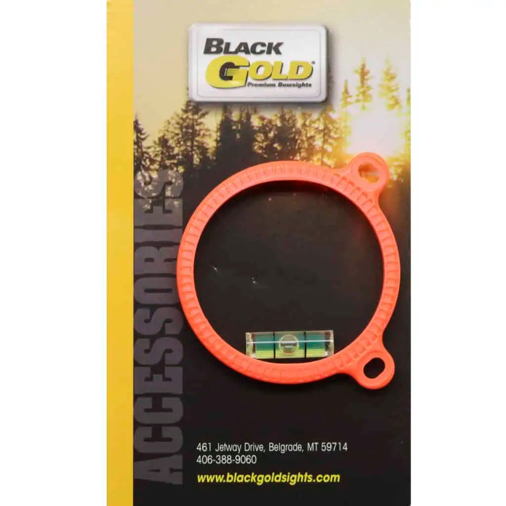 BLK GOLD SIGHT RING 1 3/4 ORNG SIGHT RING 1 3/4  W/LEVEL  ORANGE