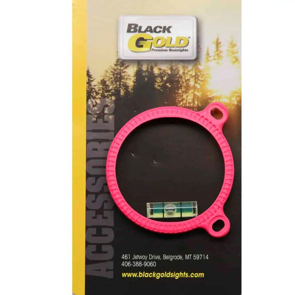 BLK GOLD SIGHT RING 1 3/4 PINK SIGHT RING 1 3/4  W/LEVEL  PINK