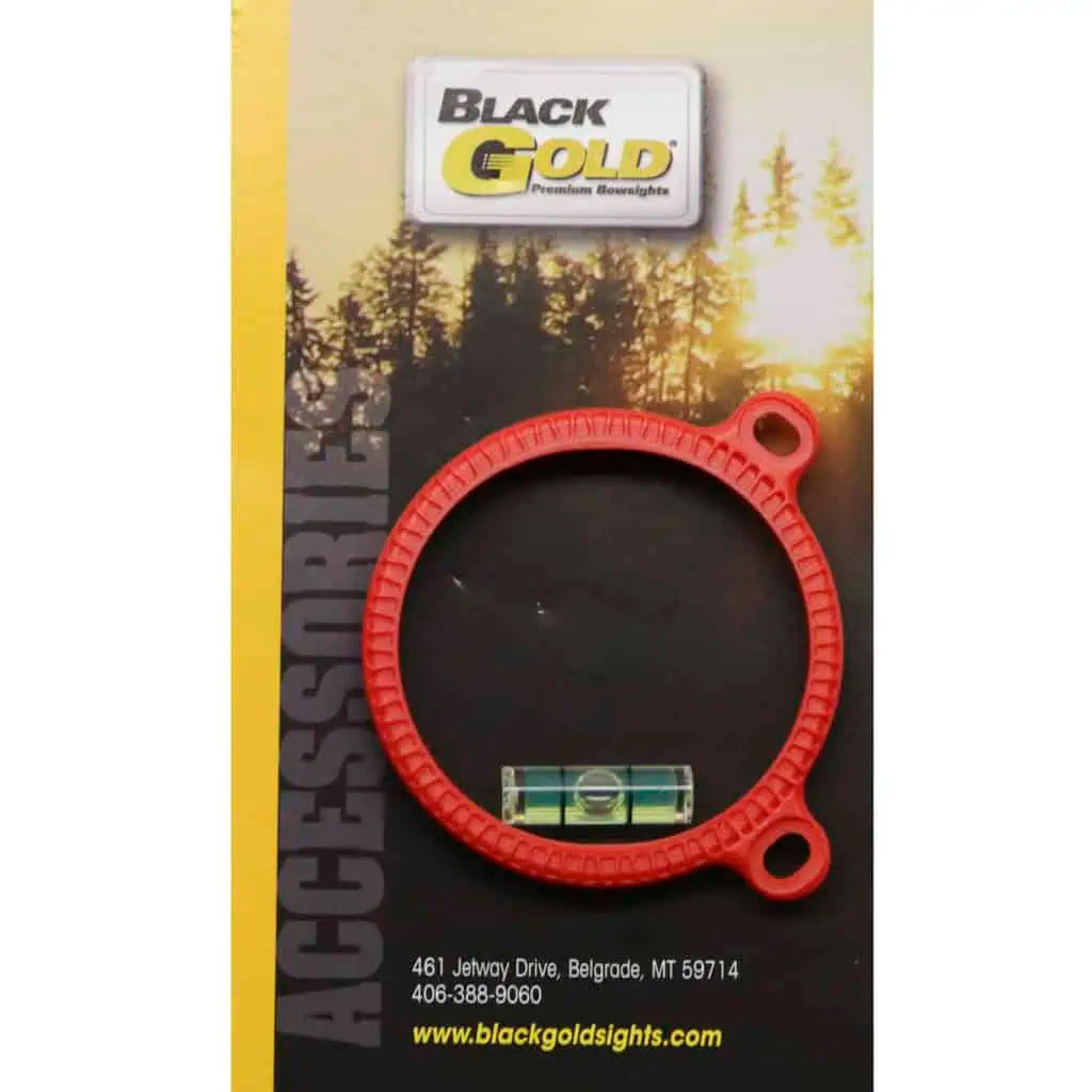BLK GOLD SIGHT RING 1 3/4 RED SIGHT RING 1 3/4  W/LEVEL  RED