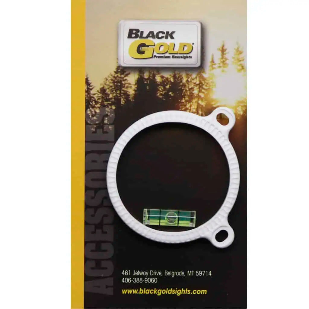BLK GOLD SIGHT RING 1 3/4 WHT SIGHT RING 1 3/4  W/LEVEL  WHITE