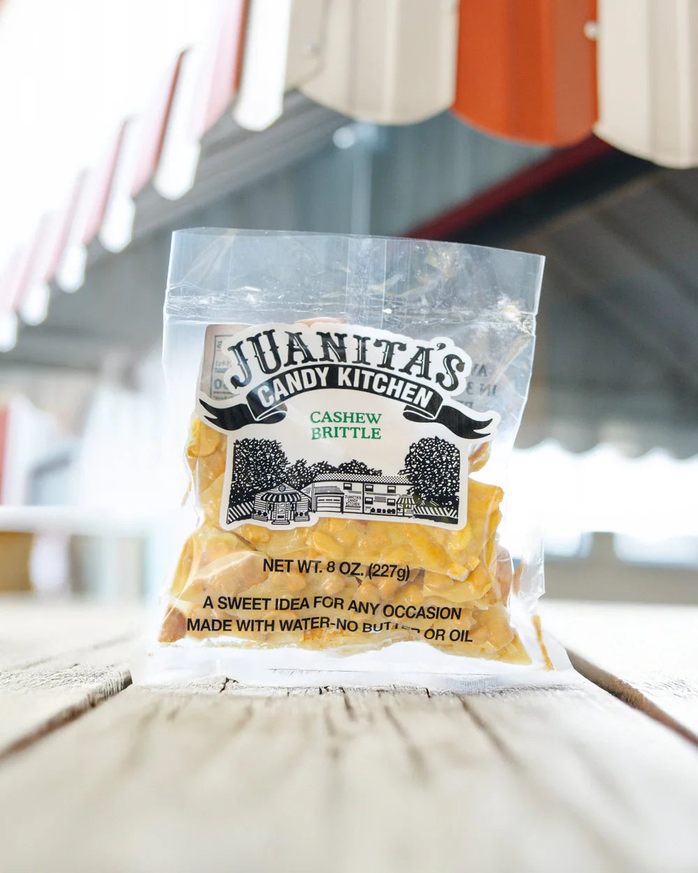 JUANITAS CANDY CASHEW BRITTLE 8oz