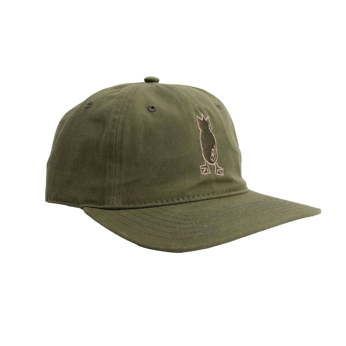 DIVE BOMB OG LOGO WAXED CANVAS HAT OLIVE