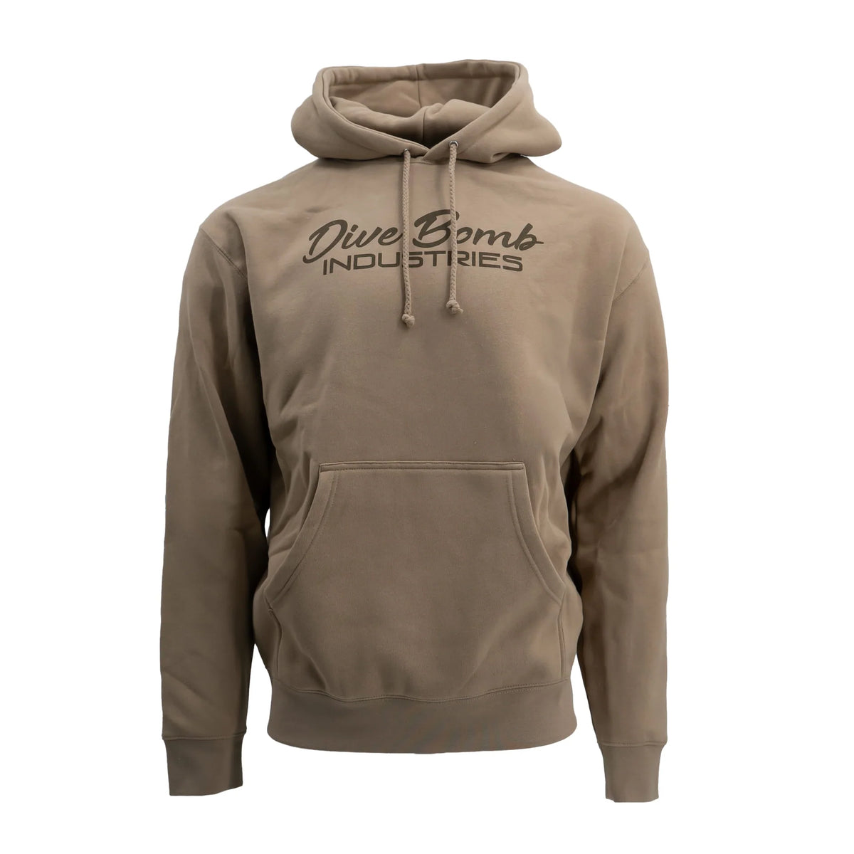 DIVE BOMB SCRIPT LOGO HOODIE SAND XL