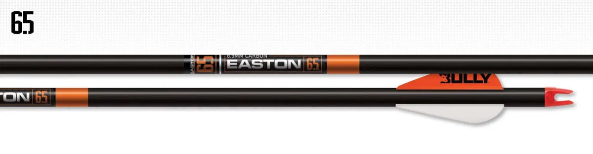 EASTON HUNT 6.5 JUNIOR 40 MAX 26 HUNTER 6.5 JR 3 BULLY VANE 500 SPINE  40 LBS MA