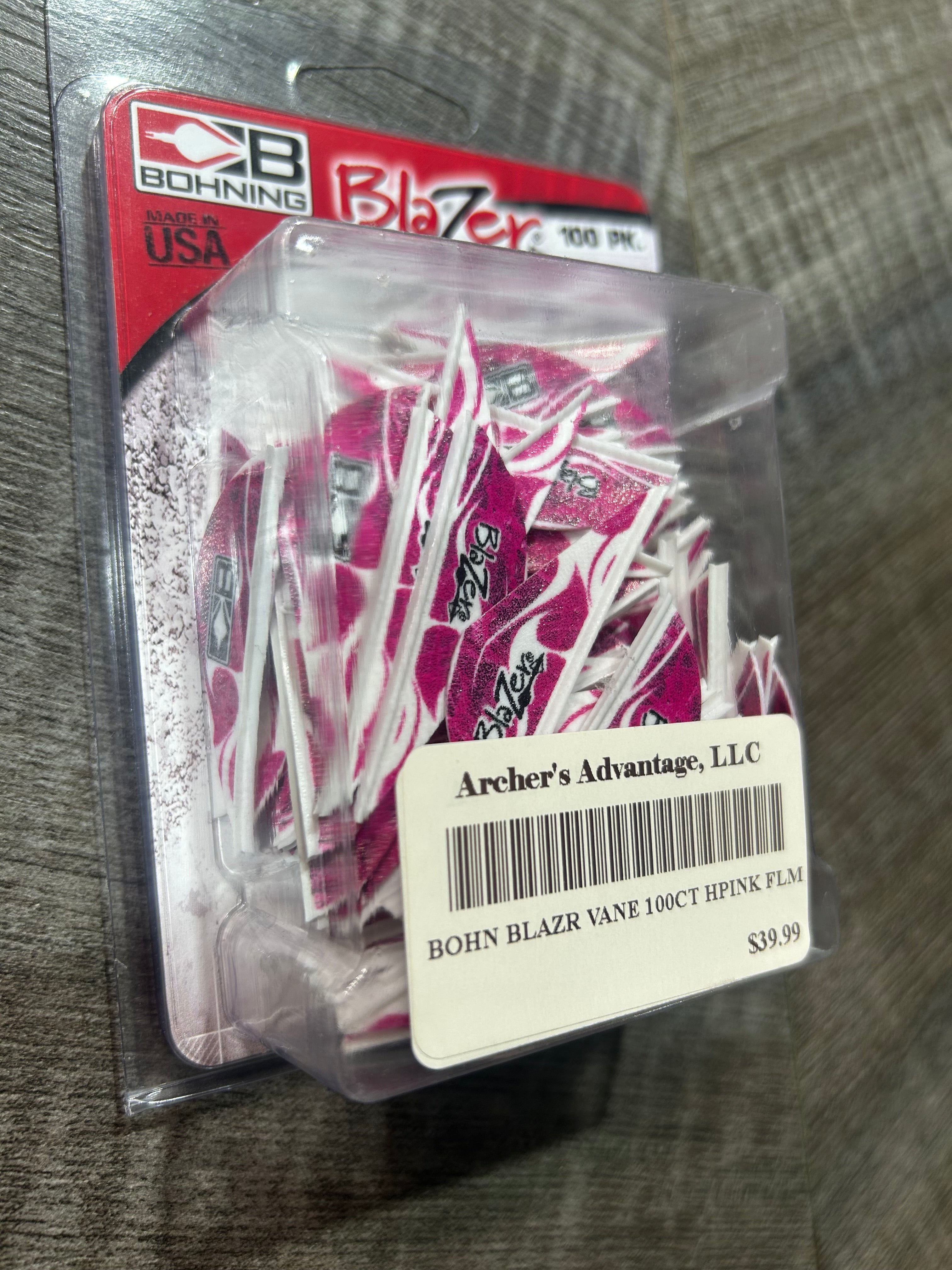 BOHN BLAZR VANE 100CT HPINK FLM