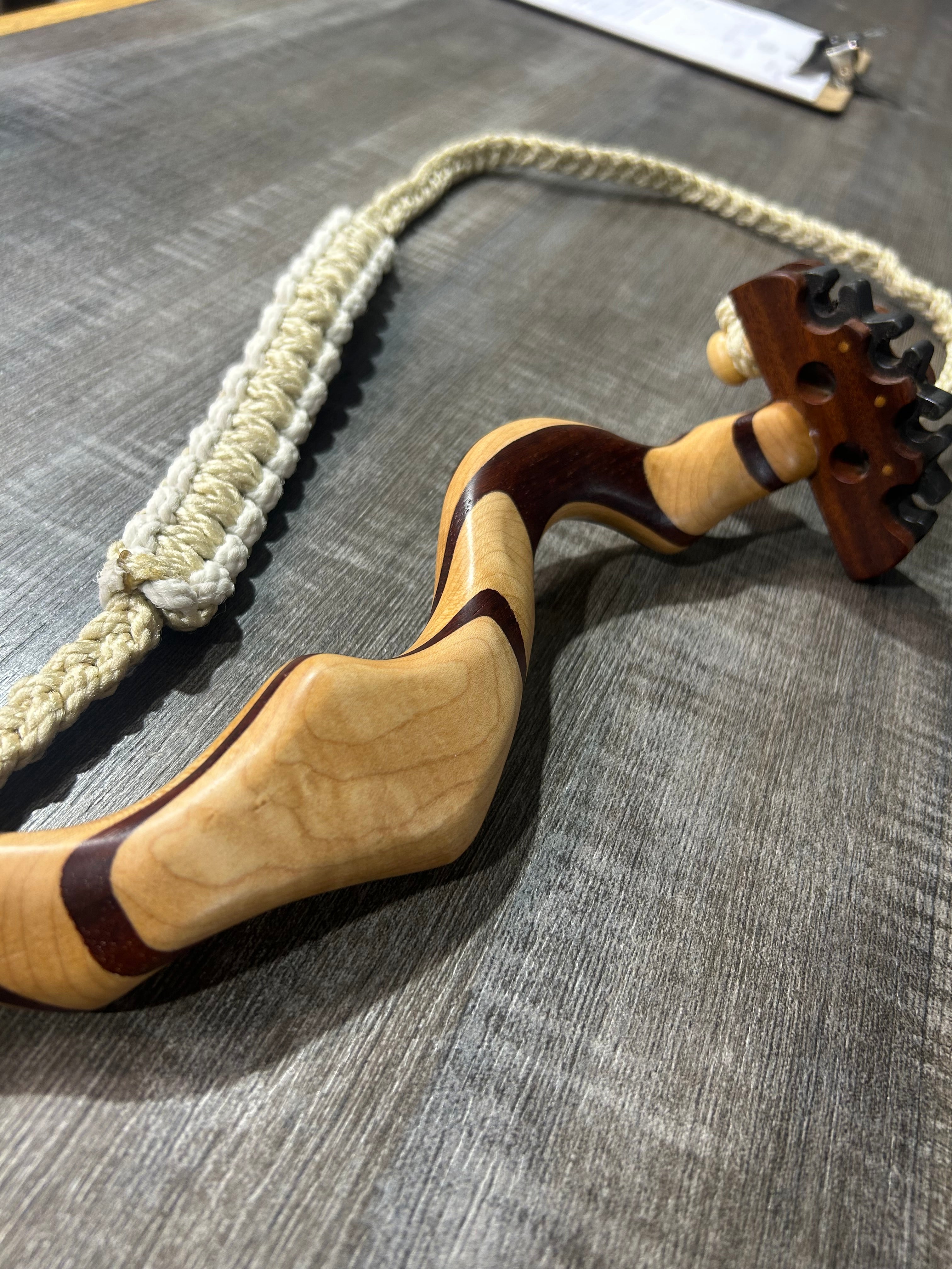 ROY HALL WOODEN BACK QUIVER 4 ARROW