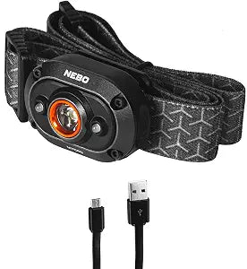 NEBO MYCRO HEADLAMP 400 LUMEN MYCRO HEADLAMP & CAP LIGHT 400 LUMAN RECHARGEABLE