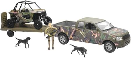 NEW RAY CAMO PICK UP W/ATV & BOAT