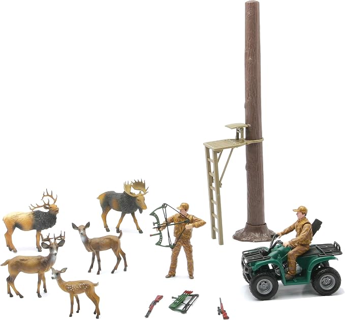 NEW RAY WILD HUNTING & FISHING PLAYSET