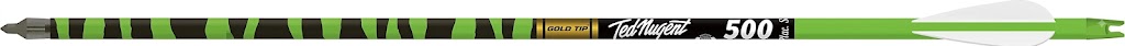 GOLD TIP NUGENT GRN  500 SHAFT TED NUGENT GREEN SHAFT ONLY 500 SPINE PER EACH