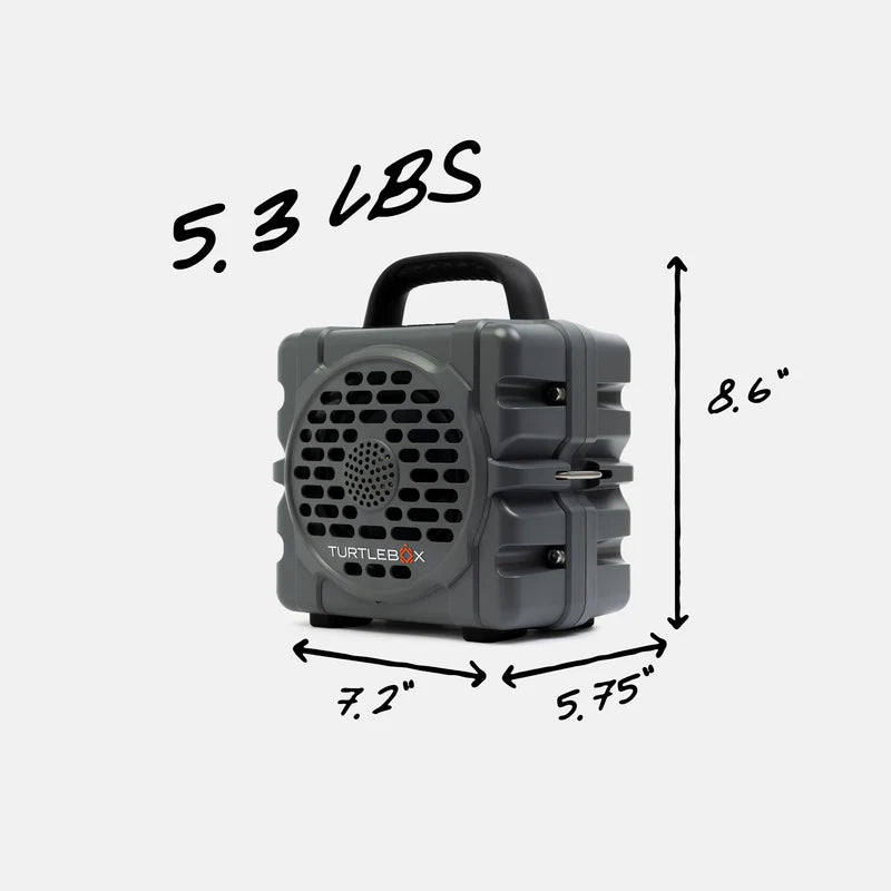TURTLEBOX CUB SPEAKER GRAY