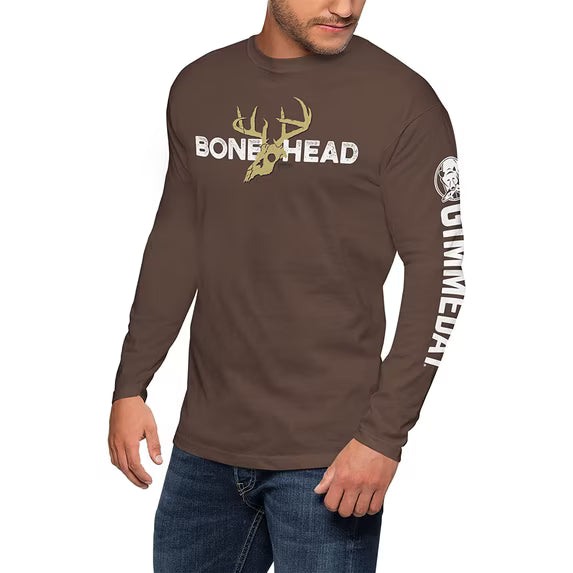 T-SHIRT AA DEER HUNT L/S Brown L