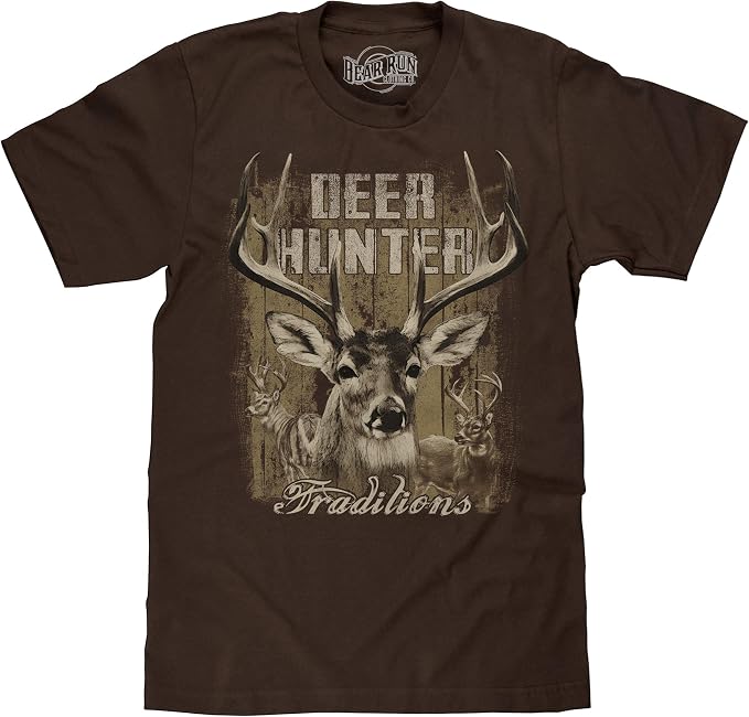 T-SHIRT AA DEER HUNT S/S BROWN M