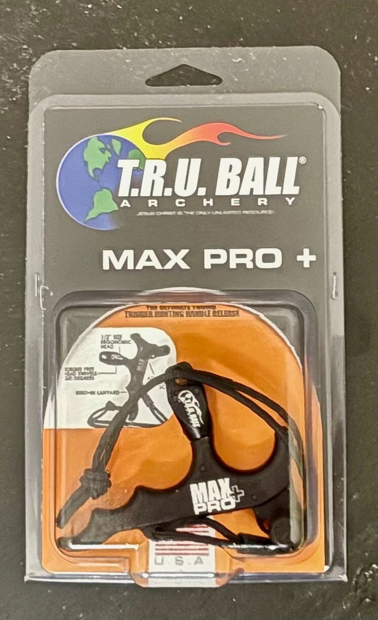 TRU BALL MAX PRO + STANDARD JAW  W/LANYARD     BLACK 4 FINGER