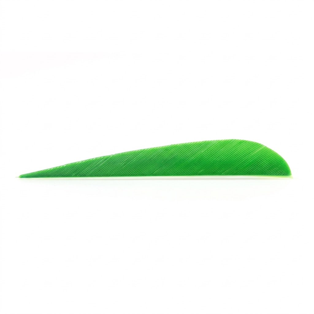 TRUFLIGHT 5 RW ROUND LEAF GRN 5 RIGHT WING ROUND BACK LEAF GREEN FEATHER PER EAC