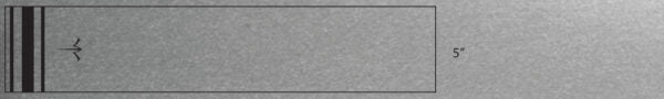 WHITE WATER METAL SILVER SOLID WRAPS 5x1.125"