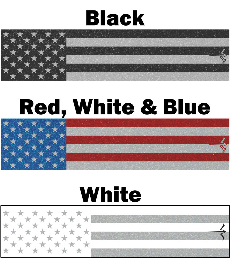 WHITE WATER WHITE AMERICAN FLAG REFLEC WRAPS 5x1.125"